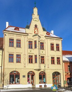 Okresní záložna Horažďovice - Po rekonstrukci (Exteriér), datum: 2020