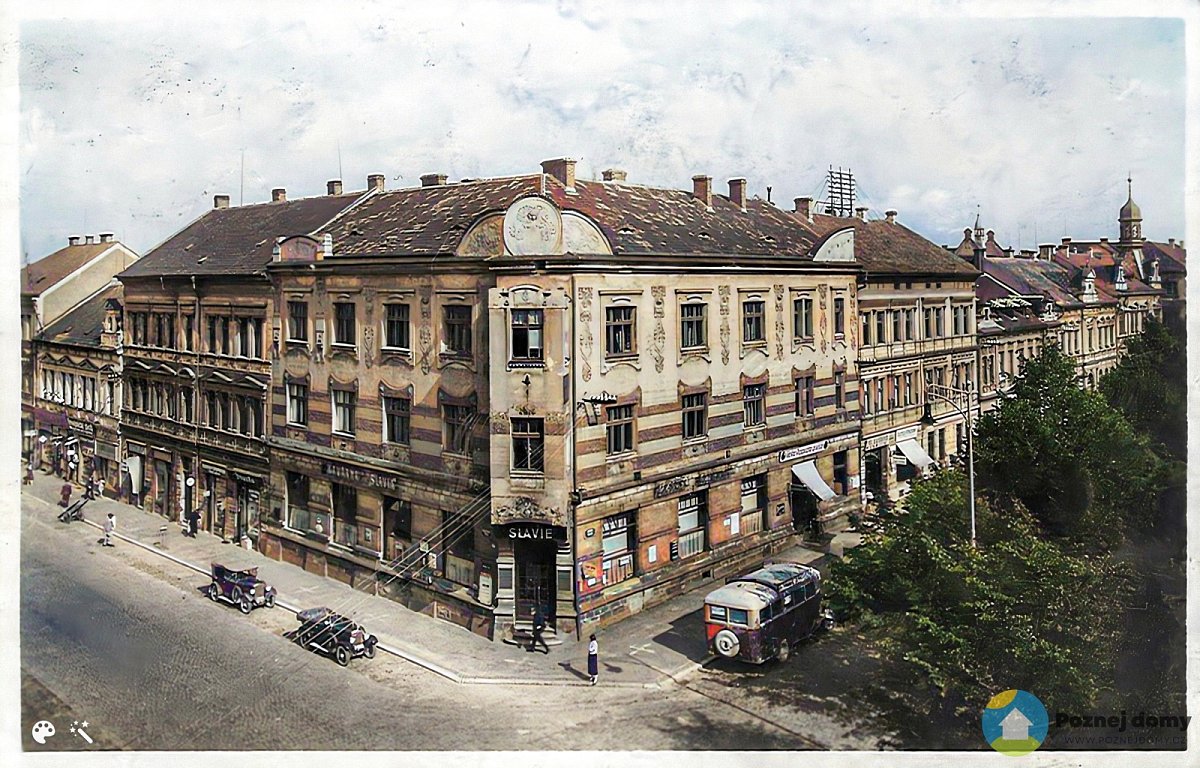 Hotel Slavie Kladno - kolem roku 1930 (Dobové fotografie (před rokem 2000)), autor: archiv Radomír Kočí